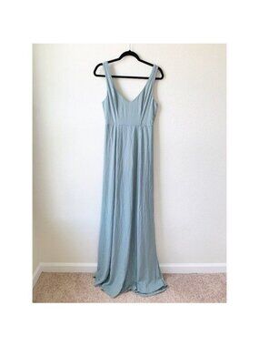 Show Me Your Mumu Jenn Silver Sage Maxi Dress Women's Small S